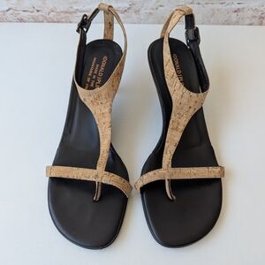 Donald J. Pliner Black and Tan Sandals
